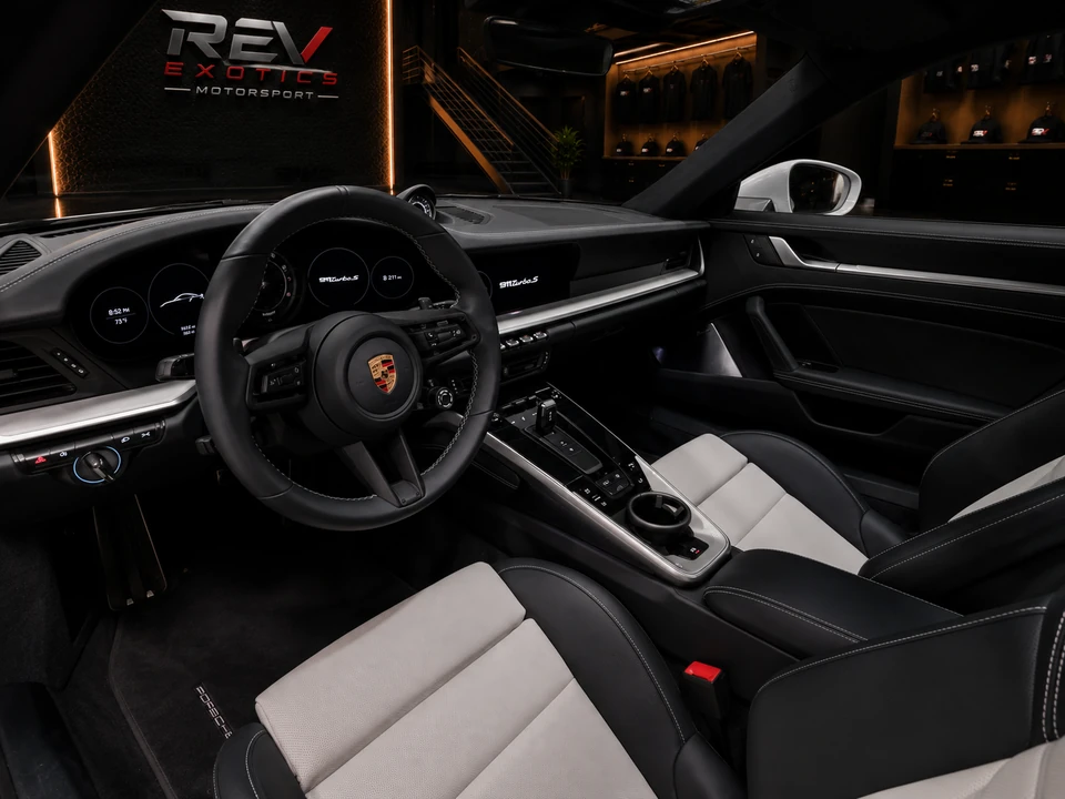 2024  Porsche 911 Turbo S in Ice Grey Metallic for sale at Rev Exotics Motorsport — photo 5