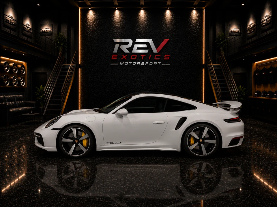 2024  Porsche 911 Turbo S in Ice Grey Metallic for sale at Rev Exotics Motorsport — photo 2