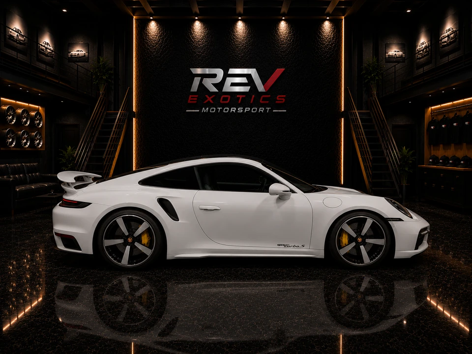 2024  Porsche 911 Turbo S in Ice Grey Metallic for sale at Rev Exotics Motorsport — photo 4